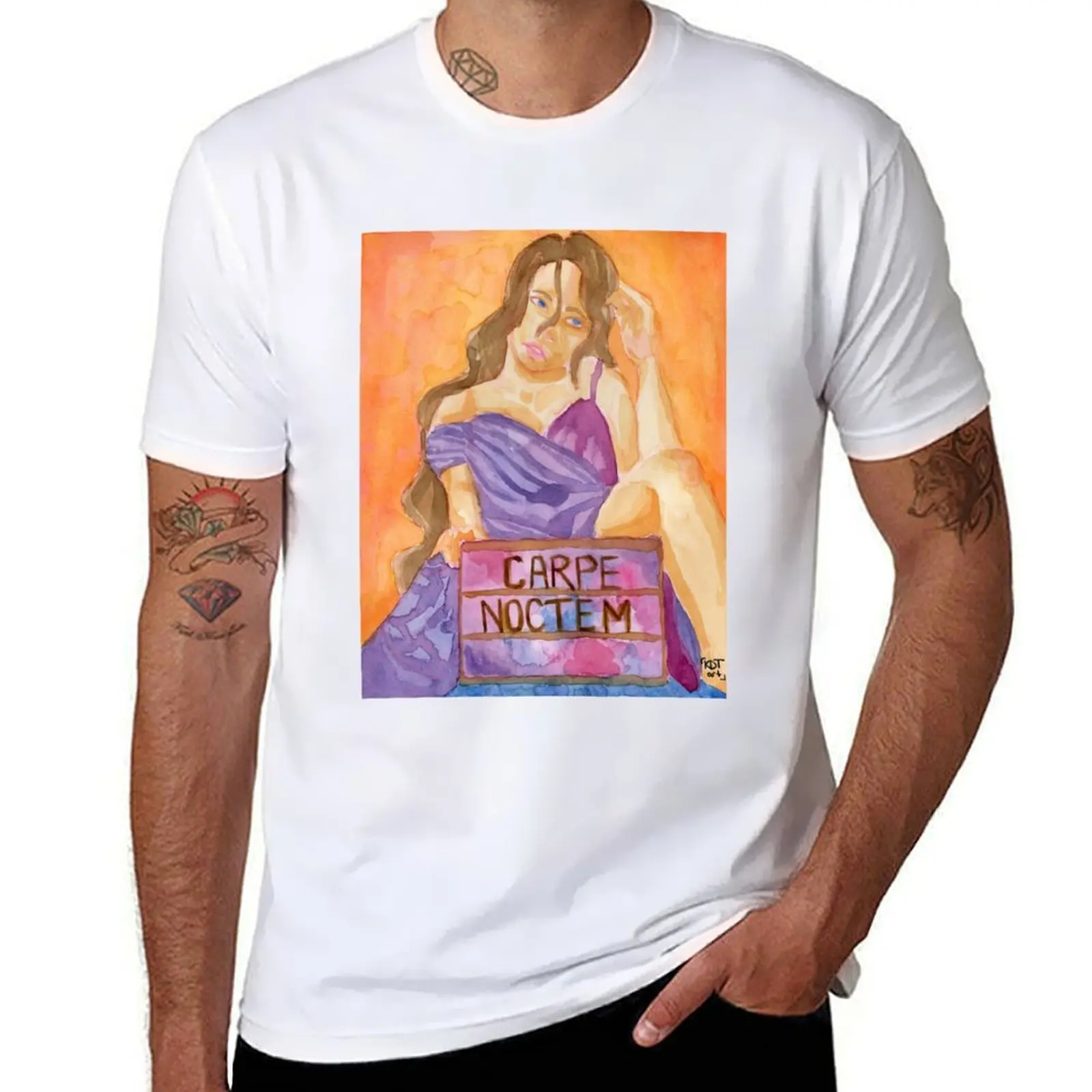

Carpe Noctem T-Shirt man graphic t shirt t shirts with prints T-Shirt