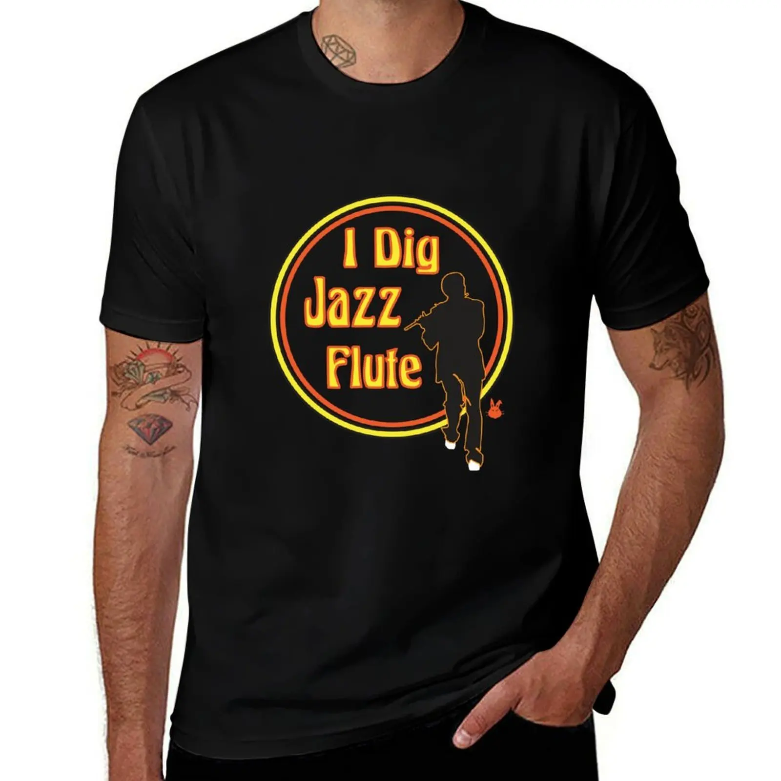 

Jazz Flute T-Shirt t shirts designer t shirts for man pack cotton t shirt men 100% cotton luxury brand T-shirt