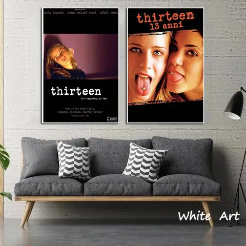 Klassisk film Tretton poster kvinnliga figurer kanvasmålning HD-tryck modern väggkonst bilder vardagsrum heminredning estetik 8 best sales två gånger affisch - №6