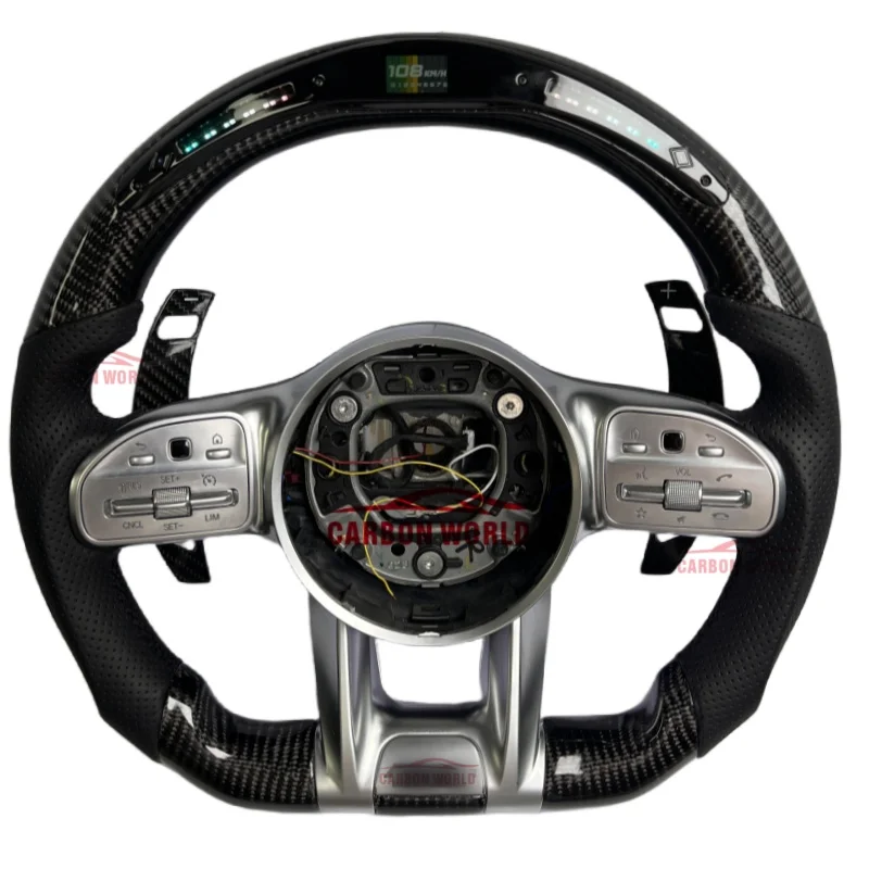 

Suitable for Mercedes-Benz AMG 809 W204 W205 W167 W213 W222 W207 W212 C209 Custom Carbon Fiber Sports Style Steering Wheel