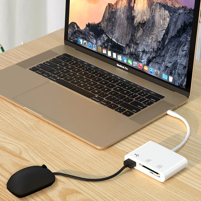 OTG 2.0 Type C Card Reader Adapter for Macbook PC USB-C Android Phone Laptop PC Notebook Micro SD TF USB Disk Memory Card Reader