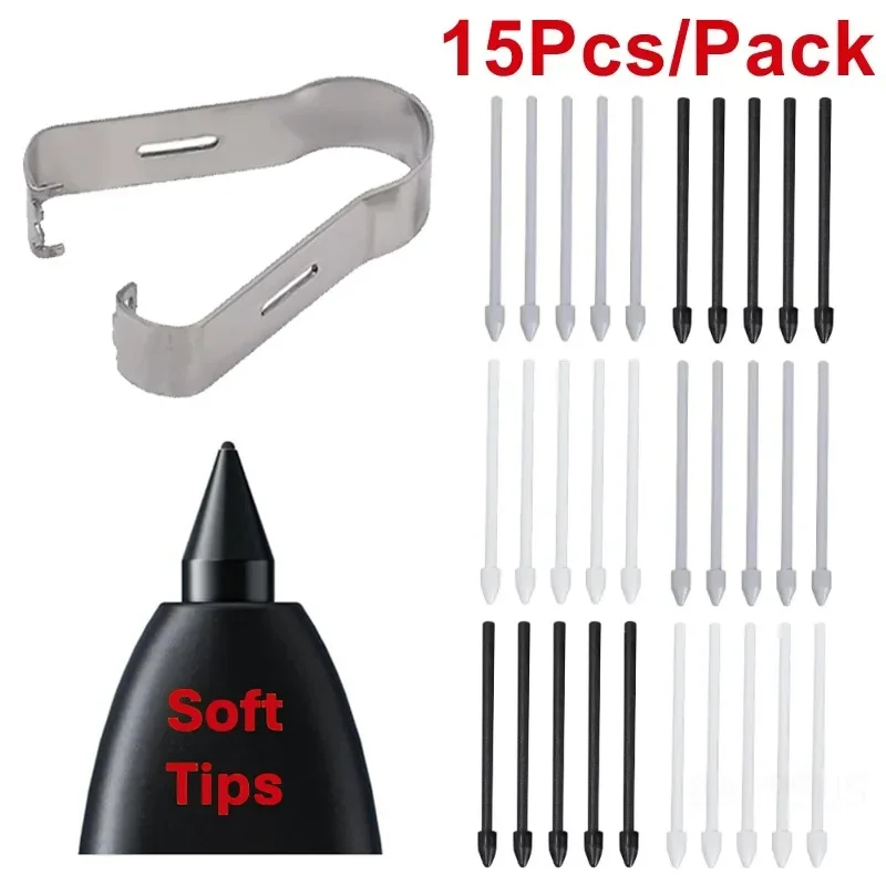 Replacement Pencil Tips for Samsung Galaxy Tab S6 S7 S21 S22 S23 S24 Note 10 20 S Pen SPen Nibs with Removal Tweezer Refill Set