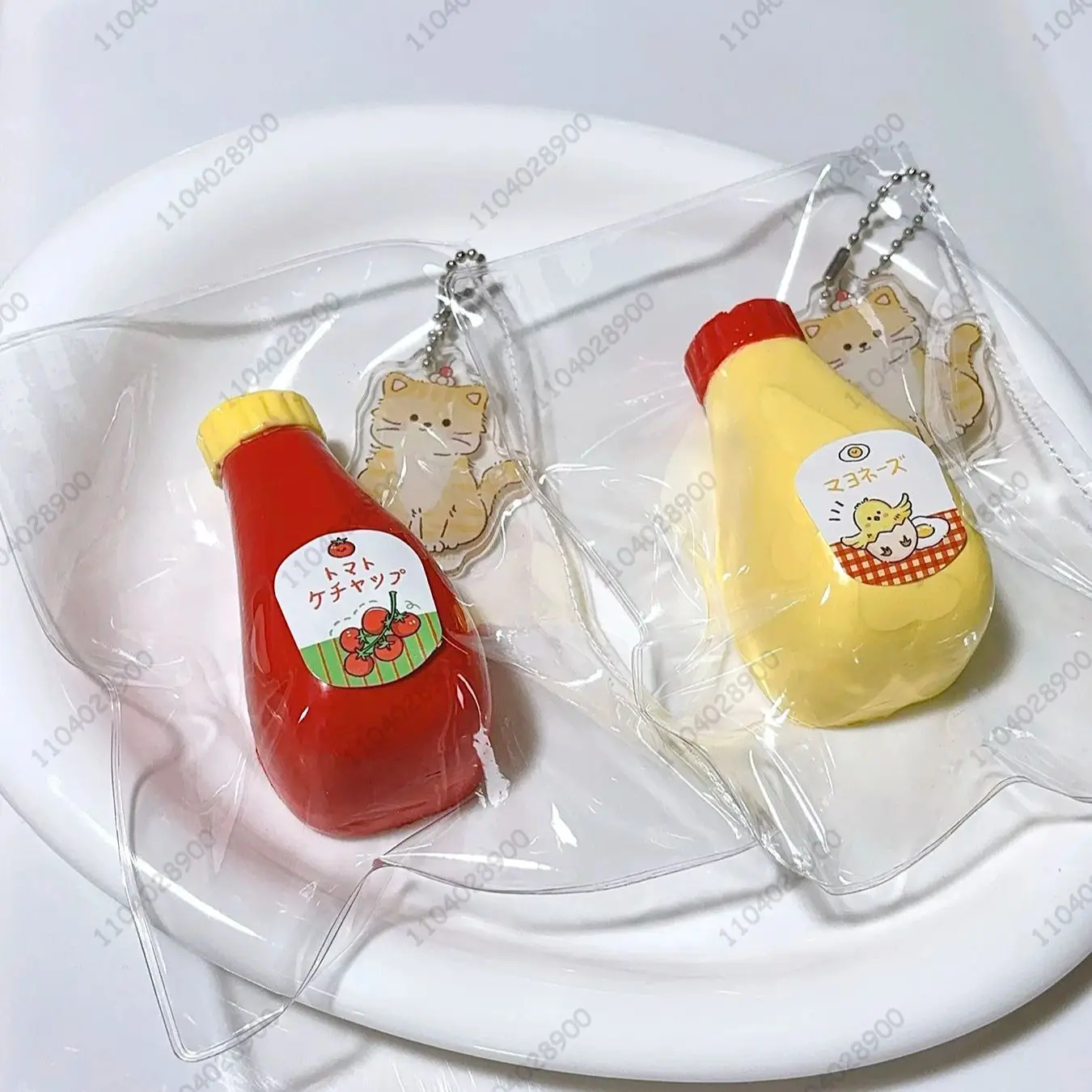 Botella de ketchup Taba, botella de salsa de condimento blando, botella de mayonesa, juguete para apretar, juguete Mochi para liberar estrés, juguete para relajar las manos, regalo