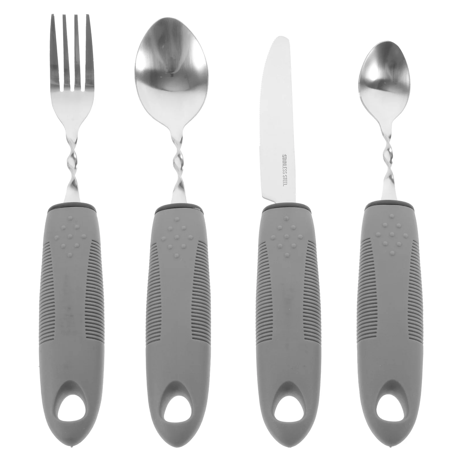 Utensils Elderly Eating Tableware Flatware Portable Cutlery Stainless Steel for