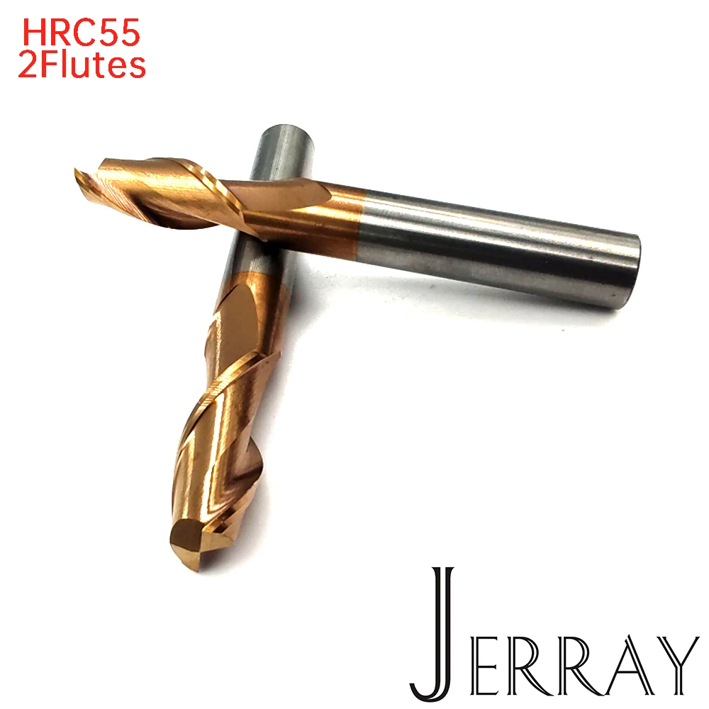 D4 5 6 8 10 12 مللي متر HRC55 2 المزامير كربيد مربع شقة نهاية المطاحن دوامة بت CNC قاطعة المطحنة بت التوجيه
