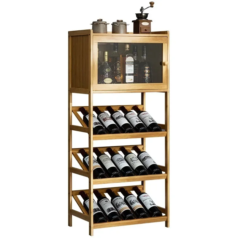 Modern Minimalist European-Style Wall-Mounted Wine Cabinet Display Shelf Trendy Sideboard Home Living Room Storage Rack