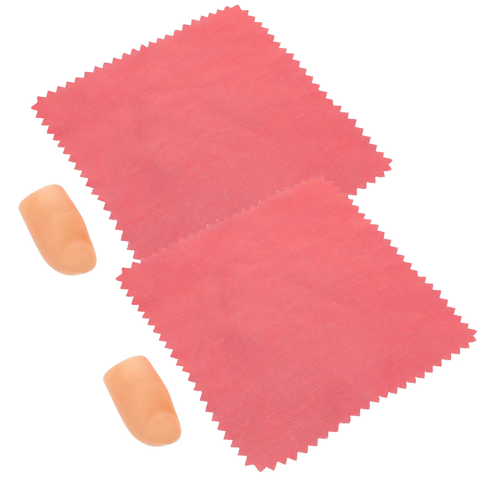 2 ensembles de faux doigts, écharpe de magicien, pointes de pouce, accessoire de spectacle sur scène pour fête, spectacle, Gimmick, accessoire d'outil