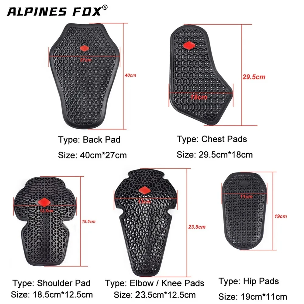 Level 1 CE Certified Motorcycle Pants Hip & Knee Pads Protective Gear Motorbike Jacket Chest Elbow Shoulder Back Protector Pads