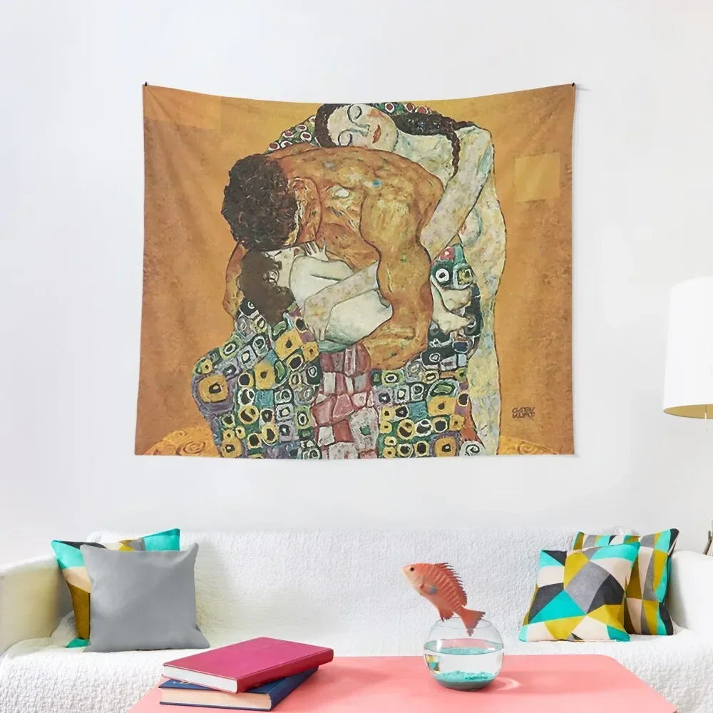 

Gustav Klimt the Family Embrace Tapestry Home Decorations Room Decorations Aesthetics Wall Decor Hanging Tapestry