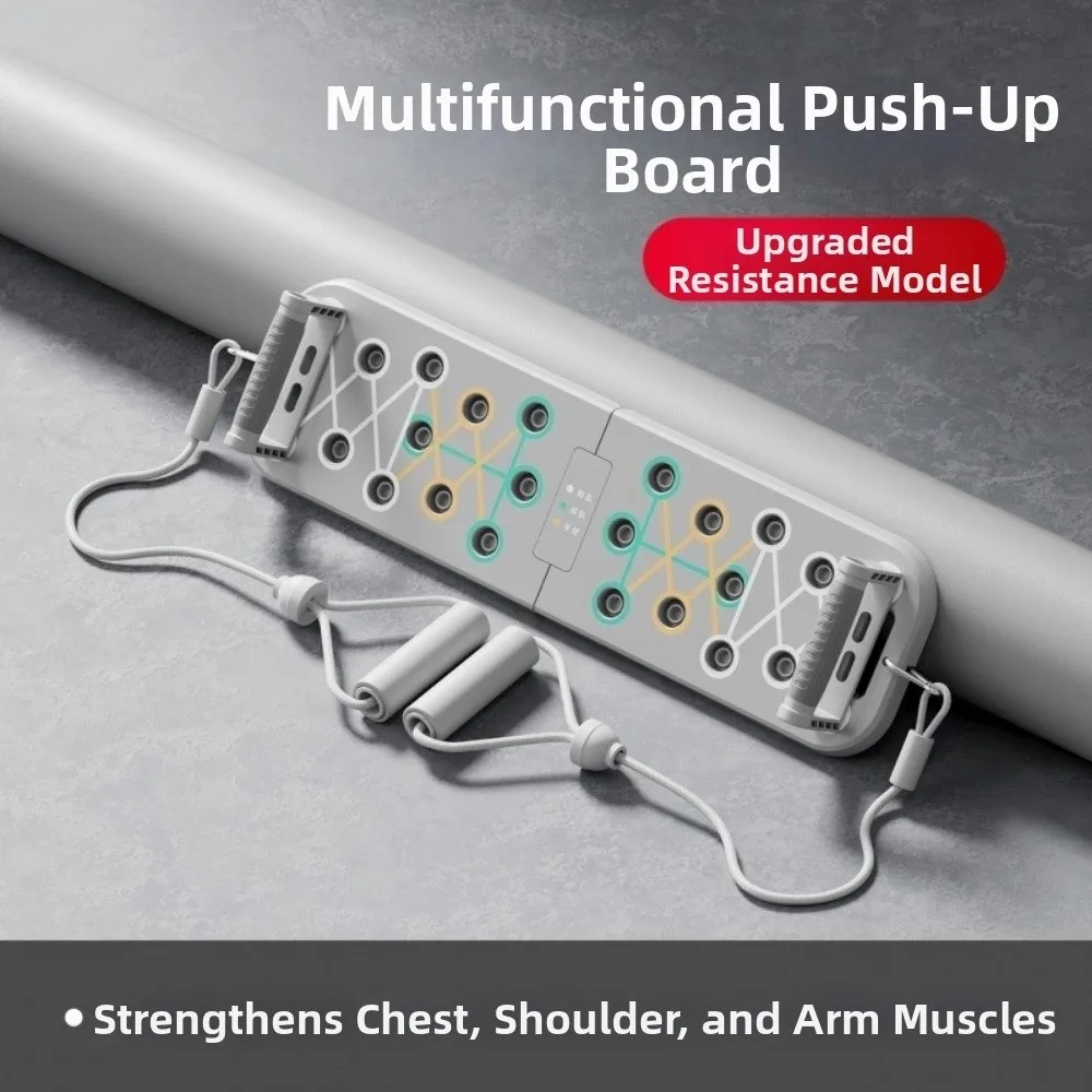 Chest Workout Portable Push-Up Stand with Handle Anti Slip Chest Press Rack Foldable Ergonomic Push Up Board Set Muscle Building