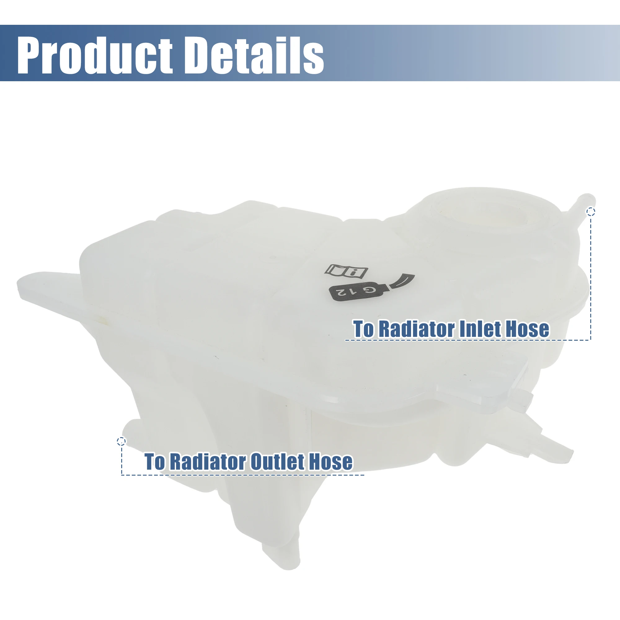 

UXCELL Резервуар радиатора охлаждающей жидкости 4F0121403 Расширительная бутылка перелива охлаждающей жидкости и датчик для Audi A6 Quattro Avant 06-08