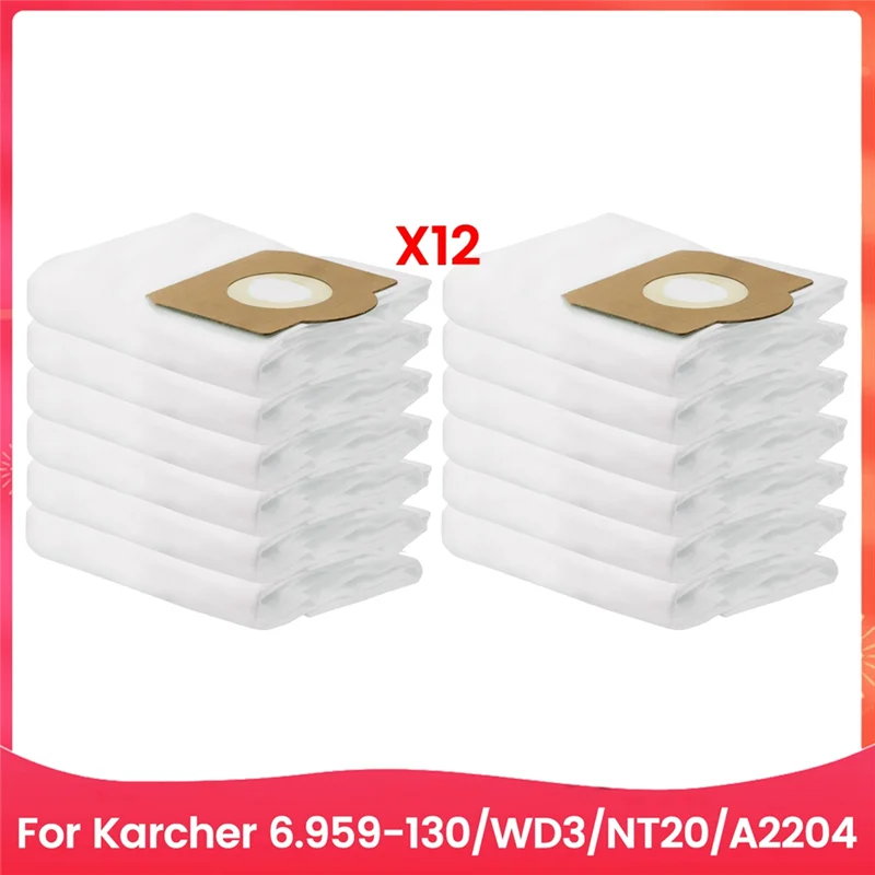 

Стильный мешок для пыли для Karcher 6.959-130/WD3/NT20/A2204, пылесос, мешок для мусора, сменные аксессуары, 12 шт.