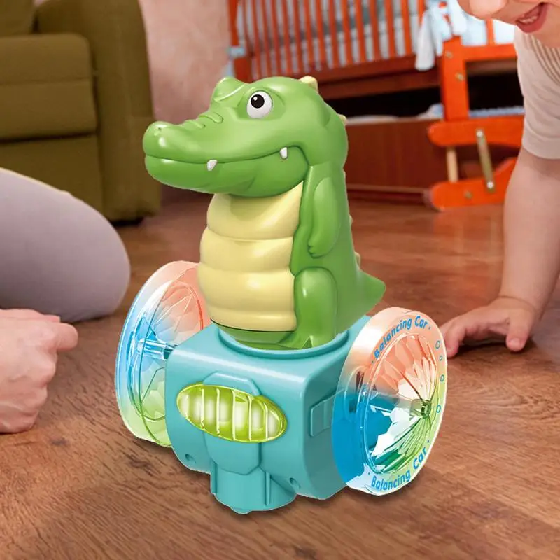 Crawling Toys For Babies Cartoon Crocodile Sensory Toy With Light & Sound Educational Early Learning Fine Motor Skill Toys