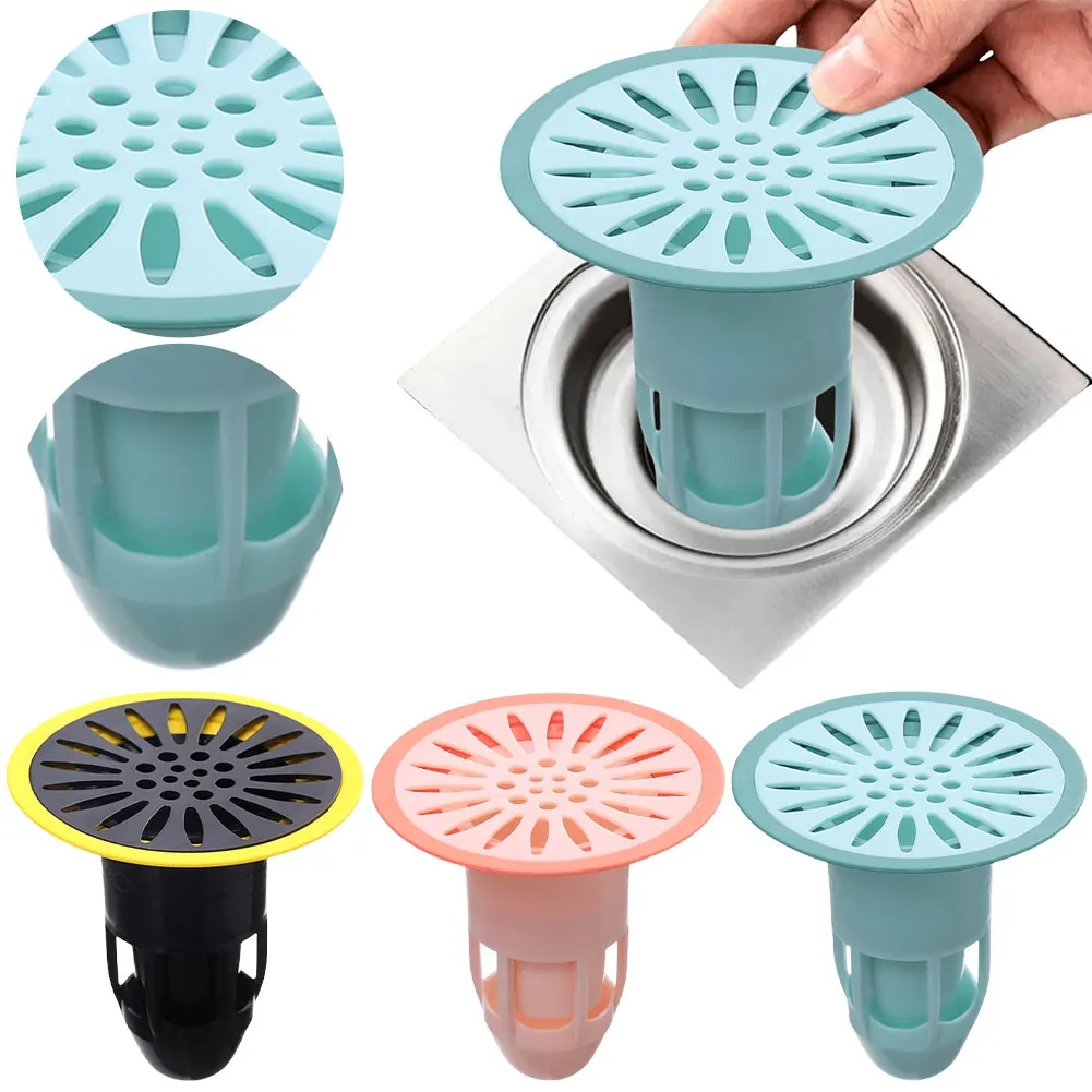 Kitchen Sink Drain Strainer Filter Backflow Preventer Valve Sewer Drainage Insert Drain Plug Hair Catcher Floor Strainer Trap