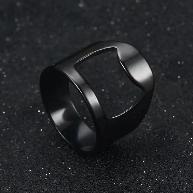 Opener Convenient Beer Bottle Opener Fashion Innovation Essential Top Trends Creative Ring Ring Unique Titanium Steel Ring Trend