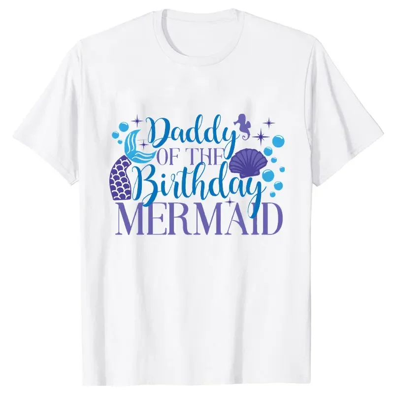 2024 Moda Y2k Grafica Magliette e camicette Sirena Compleanno Ragazze Festa Streetwear Unisex Bambini Magliette Harajuku Abbigliamento Famiglia