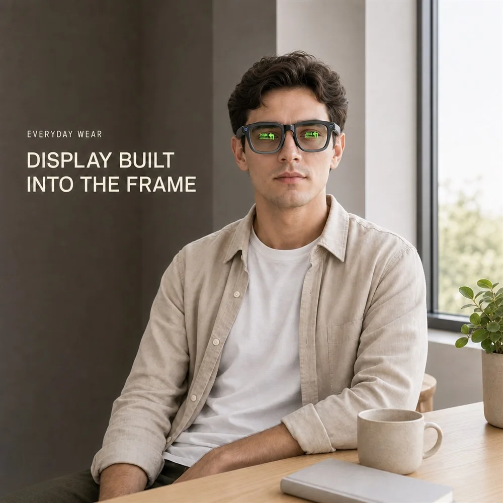 NEW Dual-lens Display Optical Waveguide 20MP 4K High-definition AR Navigation Voice Conversation Touch Control AI Smart Glasses