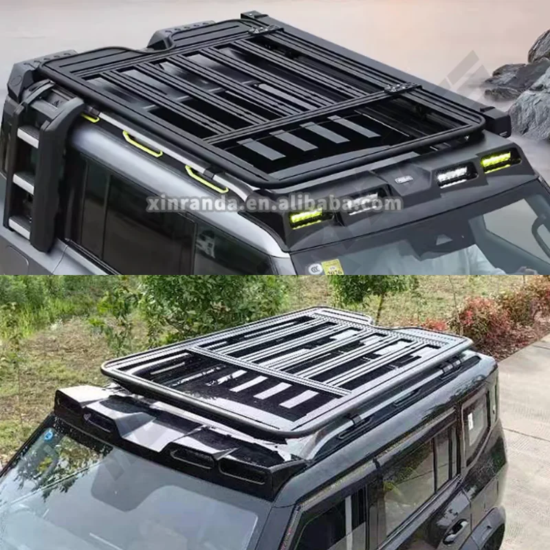 

For 2024 Roof Luggage Rack Aluminium Black Roof Luggage Rack for Tarveller T2 Accessories
