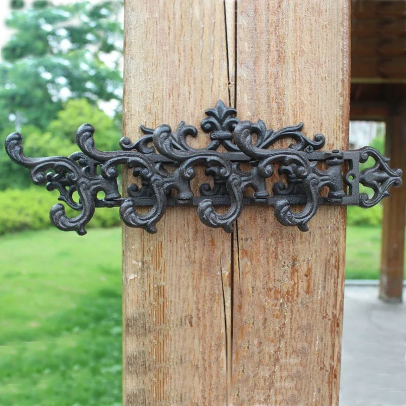 European-style Retro Cast Iron Art Hook Wall Hanging Clothes and Hats Hook Home Wall Decoration