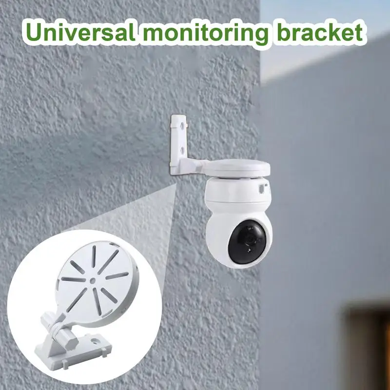 Security Camera Adhesive Mount Floating Wall Shelves For Small Cameras 180 Rotation Mounting Bracket Indoor Use For Kids