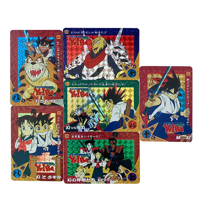 

6Pcs/set 59X86Mm Diy Legend of Jianyong City Collection Card Copy Version Grid Flash Anime Card Gift Toys
