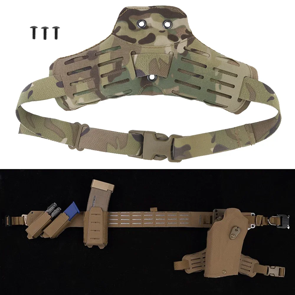 

ARC Lower Plate Accessories 3-hole Side Kick Holster Pad MOLLE Leg Strap for UBL MHA QLS Hunting Air Rifle Quick Draw