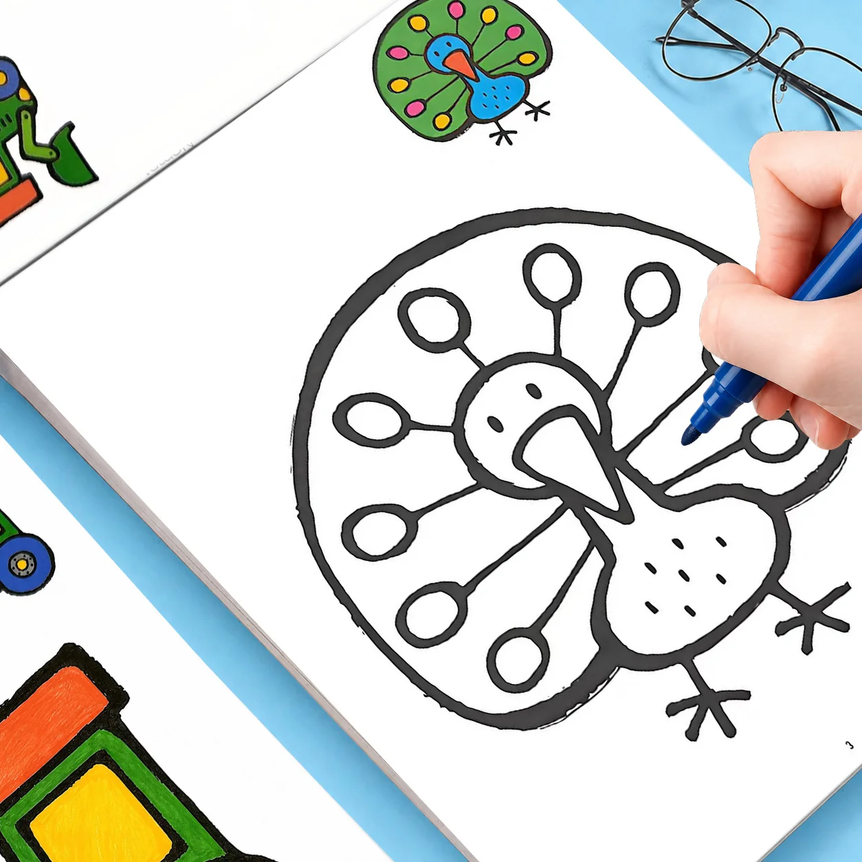 Kids' First Coloring Book: 32 Pages – Easy & Fun Designs for Toddlers & Preschoolers