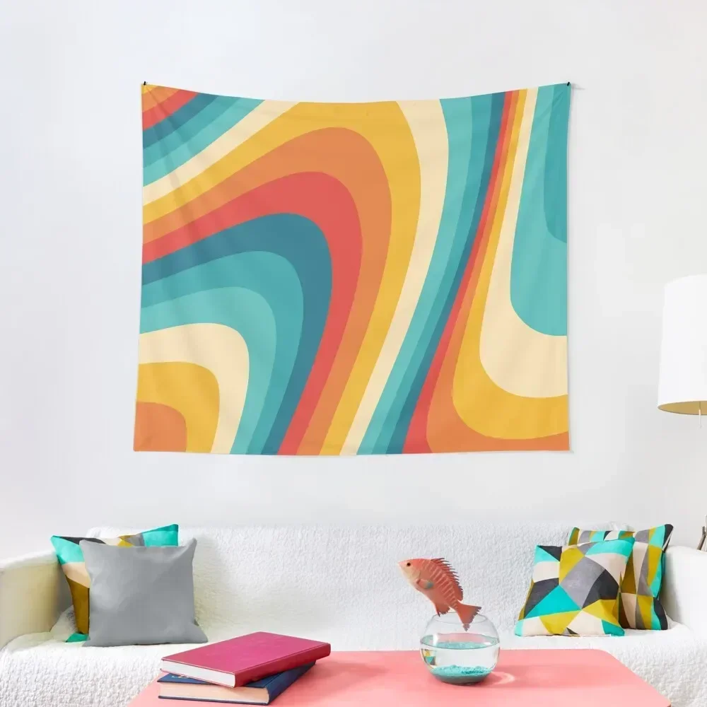 

70s Retro Aesthetic Tapestry Wallpaper Bedroom Carpet On The Wall Nordic Home Decor Tapestry