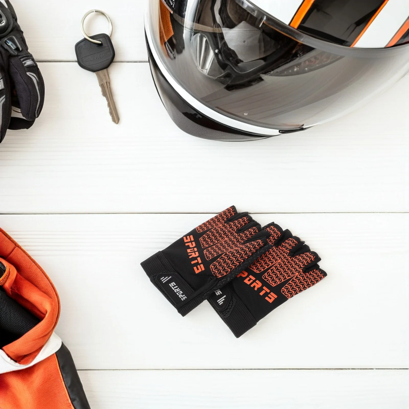 1 Para Rękawic Rowerowych Antypoślizgowe Oddychające Bez Palców do Jazdy na Rowerze Górskim Sportów Outdoorowych Rękawice Motocyklowe