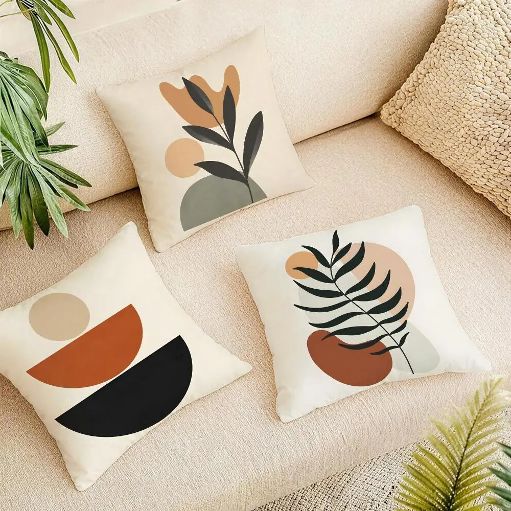 Refined Decor Vase Cushion Cover Short Plush Pillowcase, Washable Wrinkle Resistant Cover for Bedroom Gift