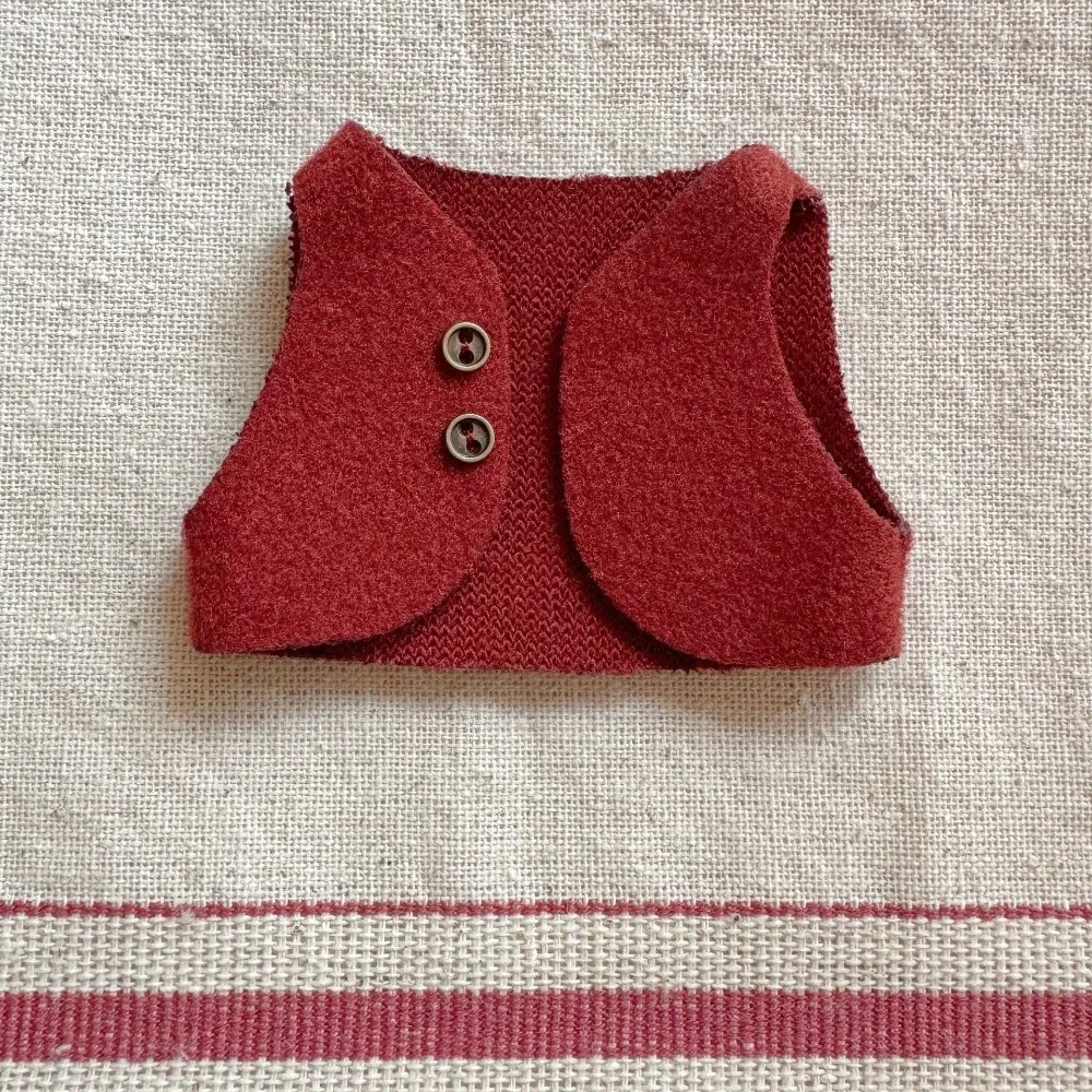 Mini Tank Top Ubranko Bez Rękawów Koszulka Bawełniana Kostium Kamizelka dla 10~15cm Akcesoria