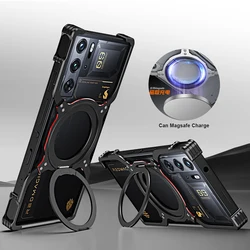 Luxury Metal Case for ZTE nubia Red magic Redmagic 9 Pro 9Pro Plus Cases Aluminum Alloy Bumper Cover Can magsafe Charge Funda