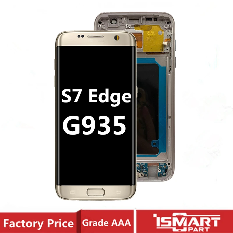 

For Samsung Galaxy S7 Edge LCD SM-G935F Display Touch Screen Assembly OLED with Frame No Shadows S7e G935A Replacement