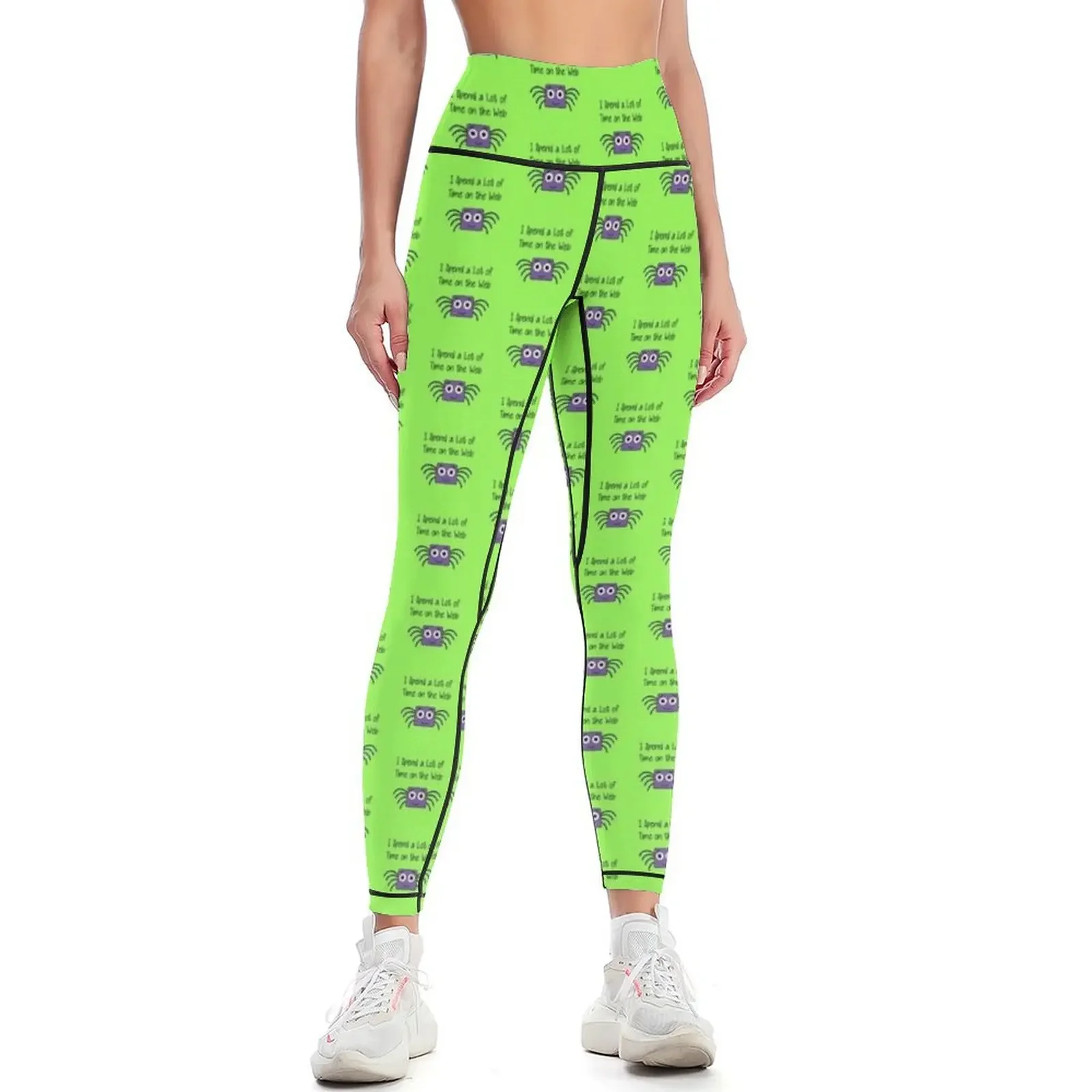 

I Spend a Lot of Time on the Web Leggings Pants sport Fitness woman high waist gym's clothing Womens Leggings