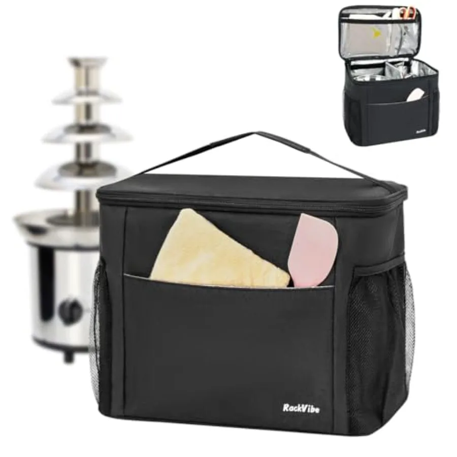 

Сумка-чехол для хранения для электрического шоколадного фонтана Nostalgia на 3/4 яруса, термоизолированная