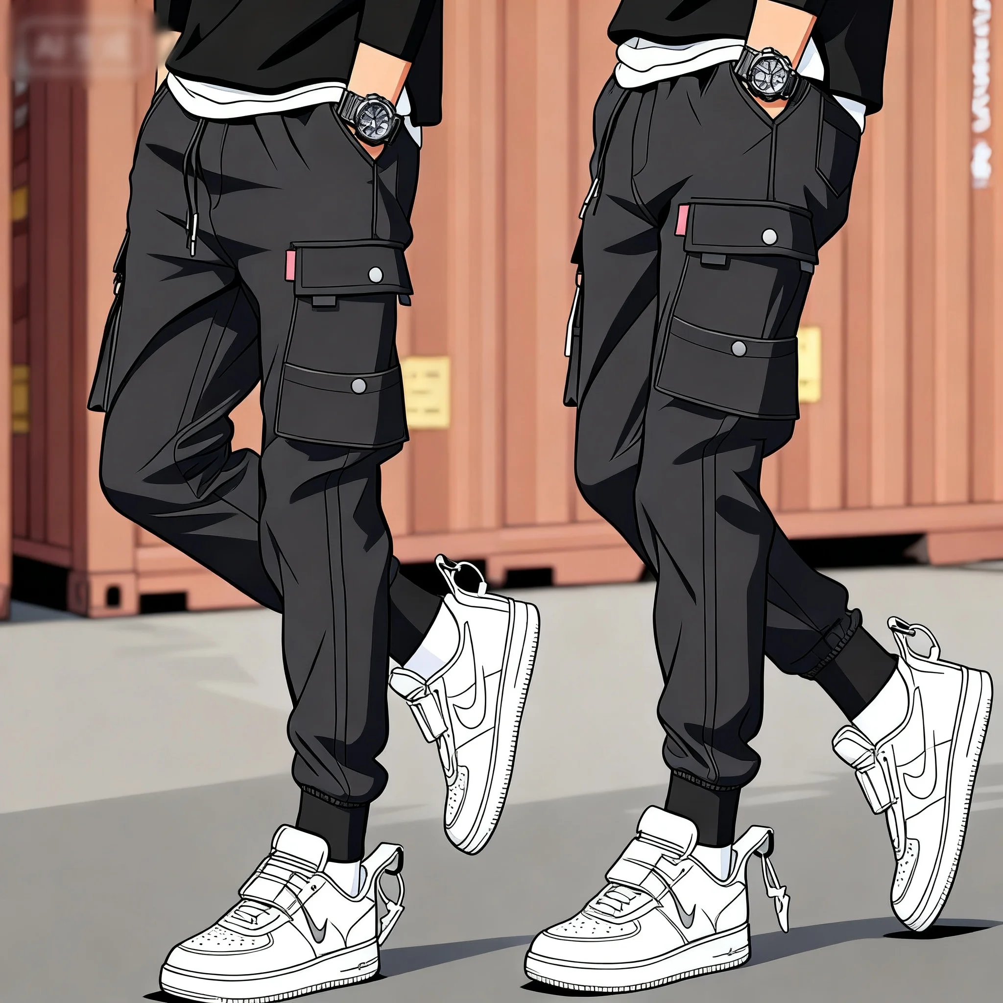 

2025 New Fashionable Solid Color Pants with Multiple Pockets for Men's Work Pants, Casual Outdoor Pants, Men's Work Pants