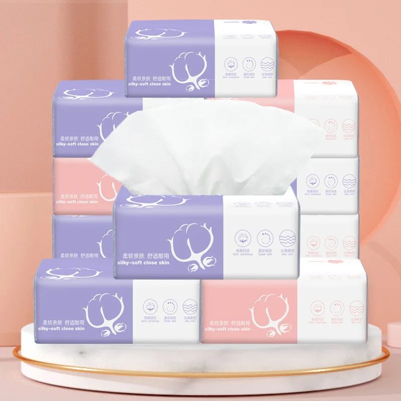 10box Paper Napkin Nature Virgin Wood Pulp Soft for Restaurant Table Dinner Party Supplies Portable  Travel Facial Tissue