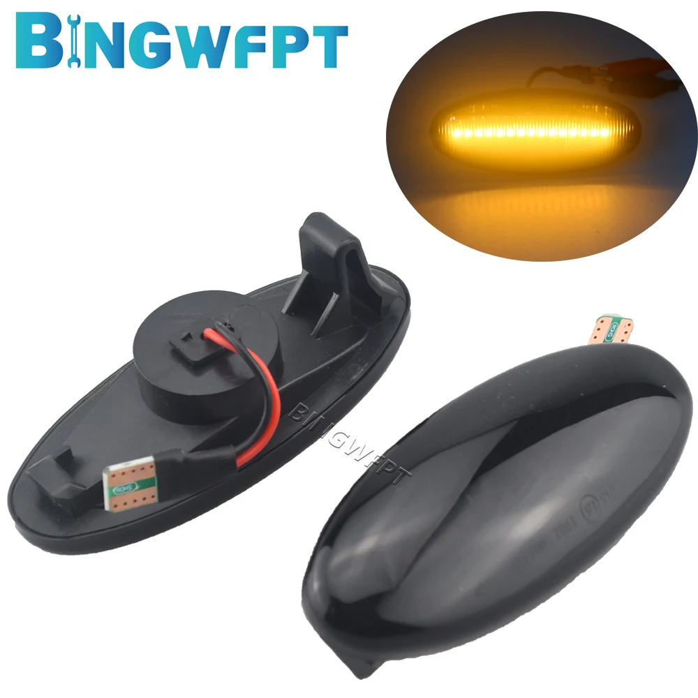 Lámpara repetidora lateral, luz de señal de giro para Nissan Navara D22 NP300 1998-2005 Datsun Frontier Fiera PickUp Terrano Skystar intermitente