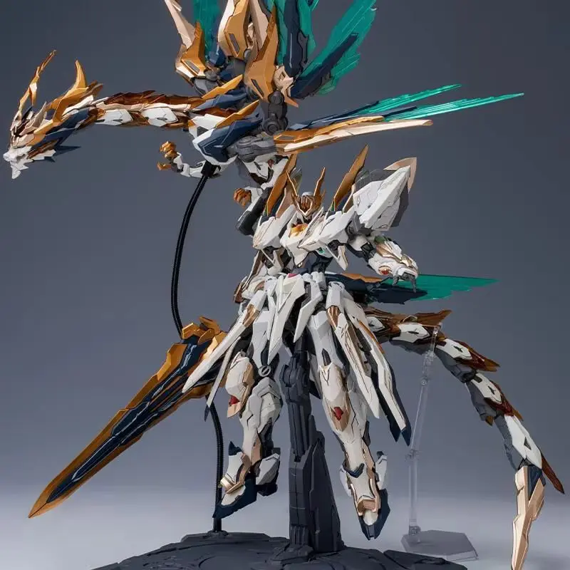 Yuyitang gaosheng cultura yuanling huangdi imperador montagem modelo figura de ação máquina divina congênital yinglong besta brinquedo