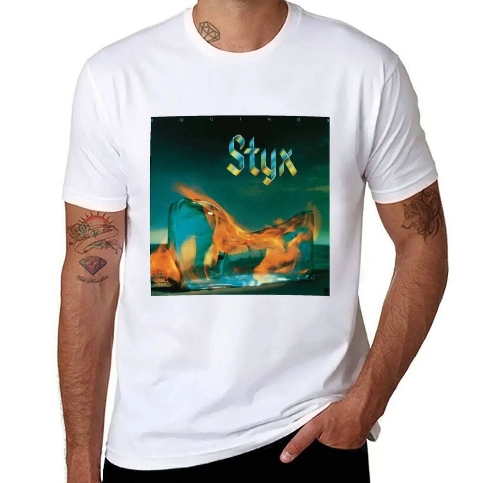 

STYX band logos favorite T-Shirt t shirts for man cotton man t shirt luxury T-Shirt