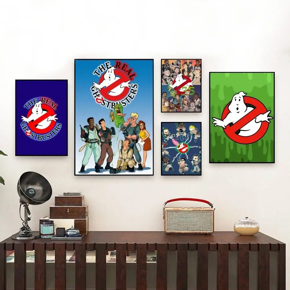 

M-Movie G-Ghostbusters Poster Perfect Space Sticker Self Adhesive for Office Home Theater Wall Art Decor Fancy Gift