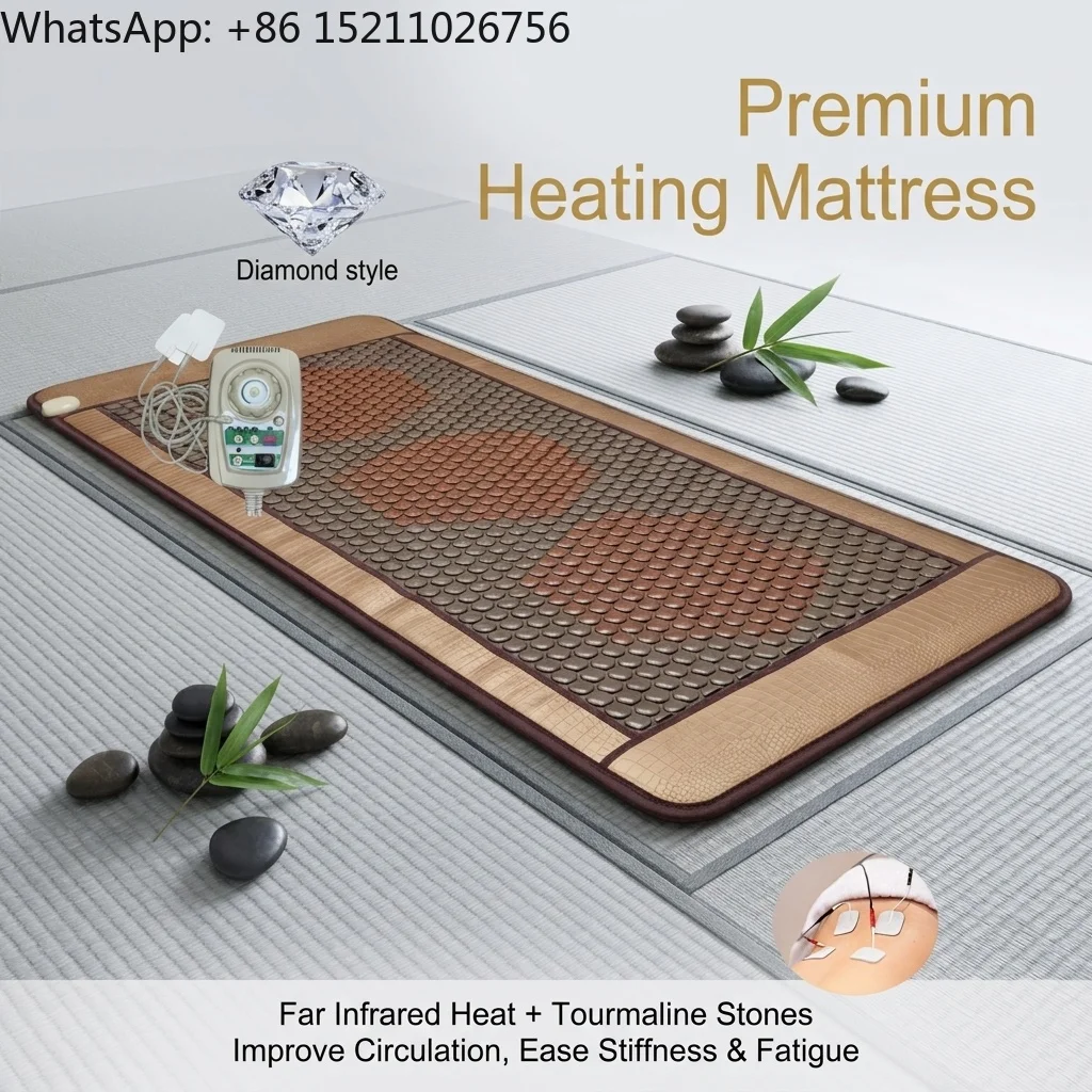 POP RELAX Factory Supply Tourmaline Heating Therapy Mattress, Wholesale for Beauty Salon & Distributors, Custom Size Available