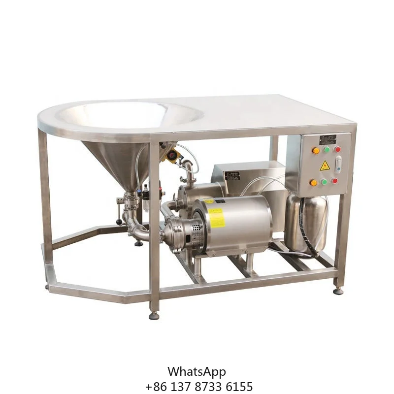 TRL-B High Efficient Milk Pasteurizer And Homogenizer Vacuum Emulsifier Mixer Homogenizer Ice Cream Homogenizer