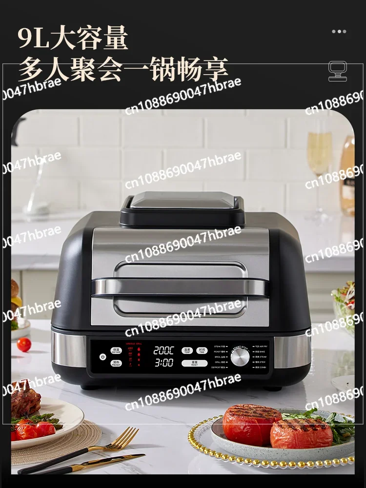 Air Fryer Household Dual Heat Source Non Flipping Large Capacity Multifunctional Cooking Pot