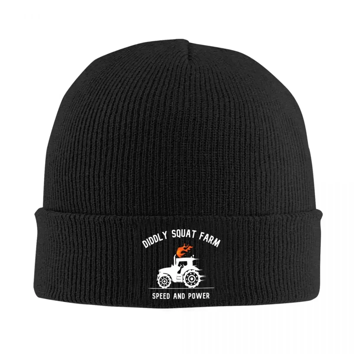 Diddly Squat Farm Shop Logo Tractor Knitted Bonnet Caps 100% Cotton Fashion Keep Warm Hats