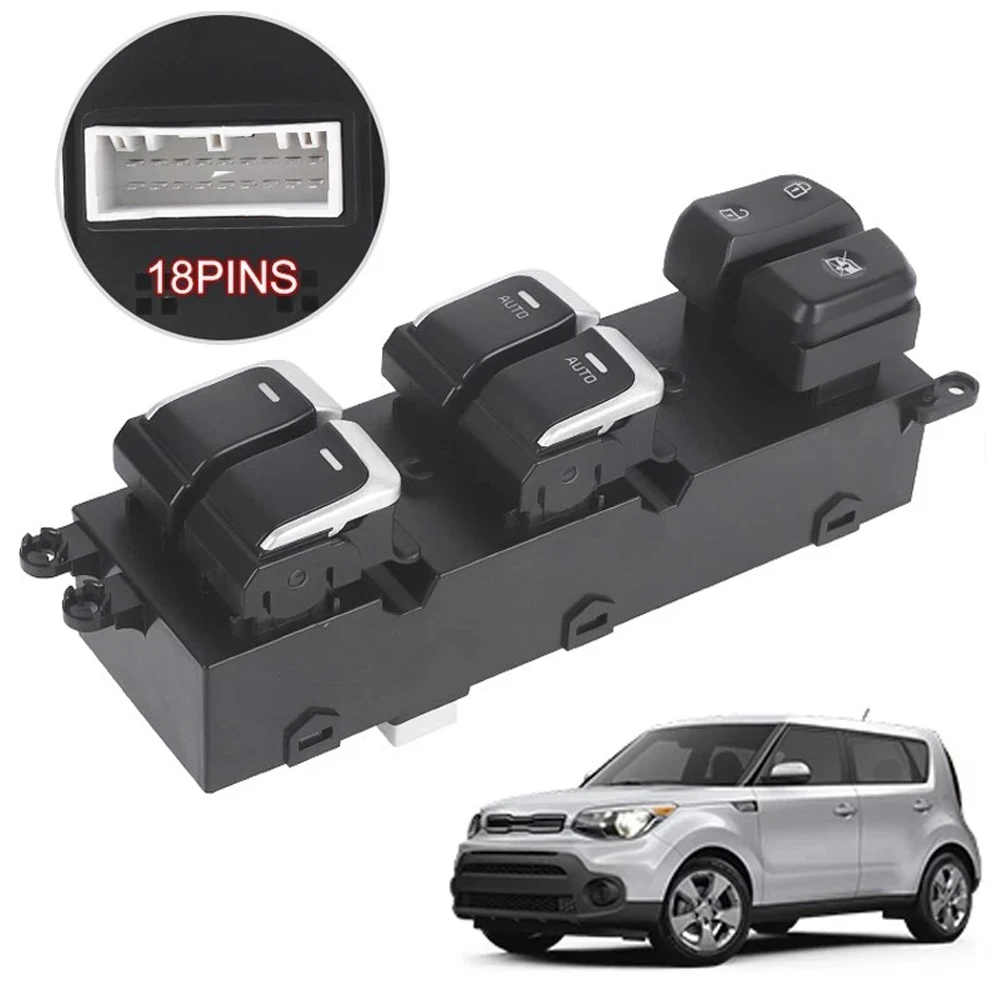 

Driver Side Master Power Window Control Switch Button 93570-B2140CA For Kia Soul 2014 2015 2016 2017 2018 2019 93570-B2130CA