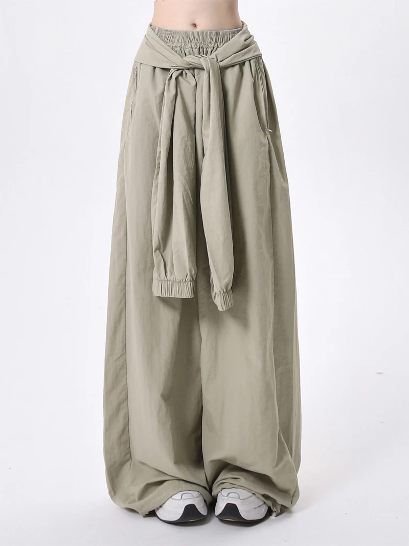 

Брюки Scimitar, женские высококачественные женские брюки в американском стиле, весенние муслиновые большие джоггеры-карго на открытом воздухе, широкие брюки с несколькими карманами