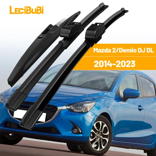 Imagen 1 del producto Para Mazda 2 Demio DJ DL 2014-2023 1 Juego de limpiaparabrisas delantero y trasero limpiaparabrisas 2015 2016 2017 Accesorios