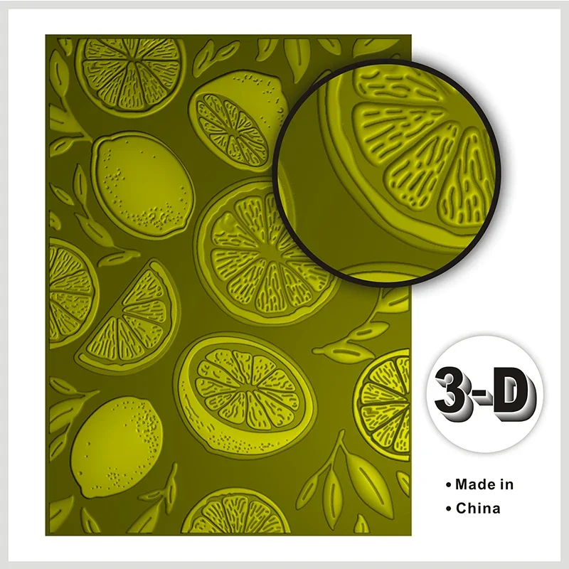 3D Sweet Citrus Mixed Embossed Folder For Scrapbooking, Card Printing, And Decorative Products Newly Launched In 2023