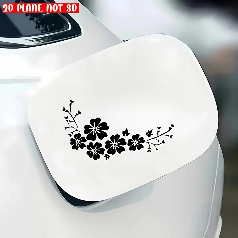 

1pc Waterproof Floral Car Sticker, Vinyl Decal to Cover Scratches, Blemishes & Scuffs on Vehicle Body